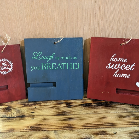 Wood Tablet or Book Holder Home Sweet Home Handmade Handcrafted - Picture 15 of 16